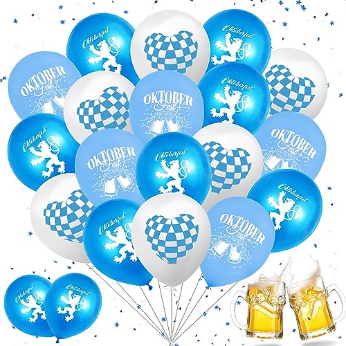 Oktoberfest Deko, 30 Stück Oktoberfest Luftballons, Oktoberfest Ballons, Oktoberfest Dekoration, Bayrische Dekoration, Luftballons Oktoberfest Oktoberfest Deko, 30 Stück Oktoberfest Luftballons, Oktoberfest Ballons, Oktoberfest Dekoration, Bayrische Dekoration, Luftballons Oktoberfest von MQIAN