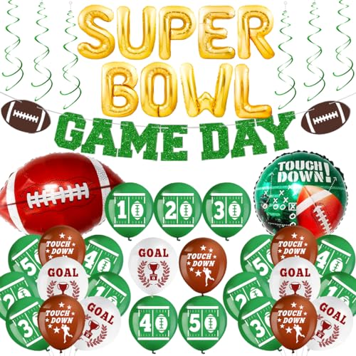 Xxl American Football Deko, Superbowl Party Deko, Football Deko, Super Bowl Deko Xxl American Football Deko, Superbowl Party Deko, Football Deko, Super Bowl Deko von MQIAN