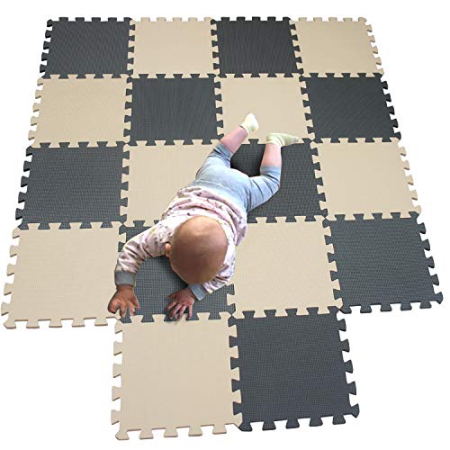 MQIAOHAM® 18 Stücke Baby puzzelmatten für Babys spielmatte Kinder puzzlematte Teppich G301018-110112 von MQIAOHAM