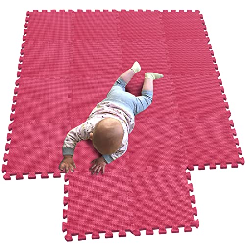 MQIAOHAM® 18 Stücke Baby puzzelmatten für Babys spielmatte Kinder puzzlematte Teppich G301018-109 von MQIAOHAM