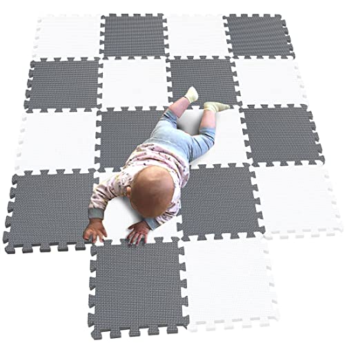 MQIAOHAM® 18 Stücke Baby puzzelmatten für Babys spielmatte Kinder puzzlematte Teppich G301018-101112 von MQIAOHAM