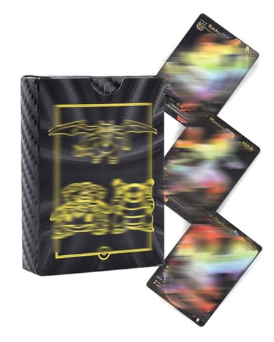 MQLSAERI Sammelkartenspiel 55 Verschiedene,Karten Schwarz Gold Seltene Karten Set, Keine Duplikate Karikaturen Comics Sammelkarten Für Geschenke MQLSAERI Sammelkartenspiel 55 Verschiedene,Karten Schwarz Gold Seltene Karten Set, Keine Duplikate Karikaturen Comics Sammelkarten Für Geschenke von MQLSAERI