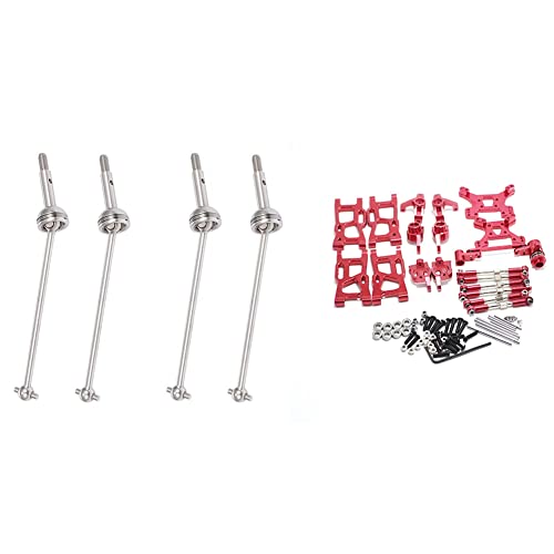 MQODLFP 1 Set Rc Car Upgrade Parts für 1:14 144001 & 4Pcs Metall Antriebswelle Vorderrad Antriebswelle MQODLFP 1 Set Rc Car Upgrade Parts für 1:14 144001 & 4Pcs Metall Antriebswelle Vorderrad Antriebswelle von MQODLFP