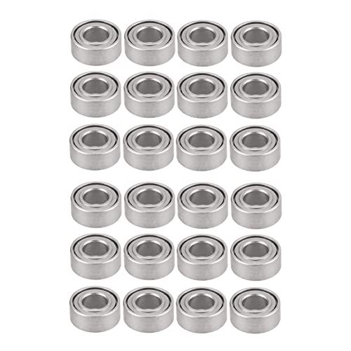 MQODLFP 24 StüCk Stahl Lagerung 3X6X2mm für C14 C24 C34 C44 MN D90 MN-90 MN99S RC Auto Teile Upgrade ZubehöR von MQODLFP