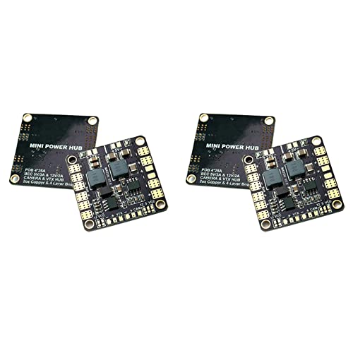 MQODLFP 2X Mini Power Hub Stromverteilungsplatine PDB mit BEC 5V & 12V für FPV QAV250 ZMR250 Multikopter Quadkopter MQODLFP 2X Mini Power Hub Stromverteilungsplatine PDB mit BEC 5V & 12V für FPV QAV250 ZMR250 Multikopter Quadkopter von MQODLFP