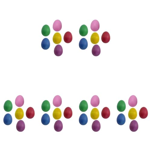 MQODLFP 36 Stuecke Kunststoff Ei Vibrator Set 6, Percussion Musik Maracas Ei Kinder Percussion Kinder Rhythmus Spielzeug von MQODLFP