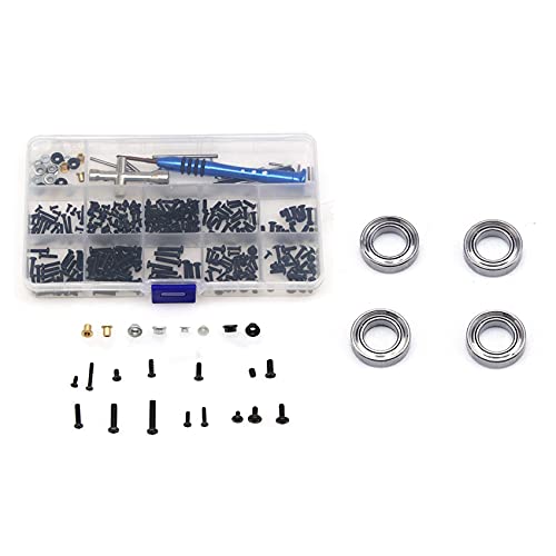 MQODLFP 4 Stück 144001-1296 Lager und 1 Set M2 M2,5 M3 Schraubbefestigungs-Kit MQODLFP 4 Stück 144001-1296 Lager und 1 Set M2 M2,5 M3 Schraubbefestigungs-Kit von MQODLFP