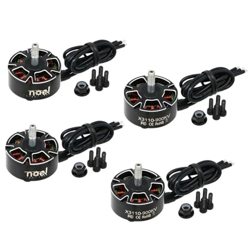 MQODLFP 4 Stück X3110 Brushless Motor 900KV 4-6S FPV Motor für FPV RC Racing Drone Zubehör DIY von MQODLFP