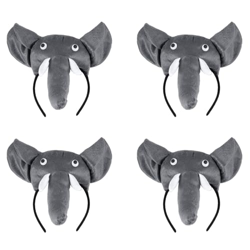 MQODLFP 4X 3D Kopfband Tier Bauernhof Erwachsene Kinder Kostuem Maske Maskenball MQODLFP 4X 3D Kopfband Tier Bauernhof Erwachsene Kinder Kostuem Maske Maskenball von MQODLFP