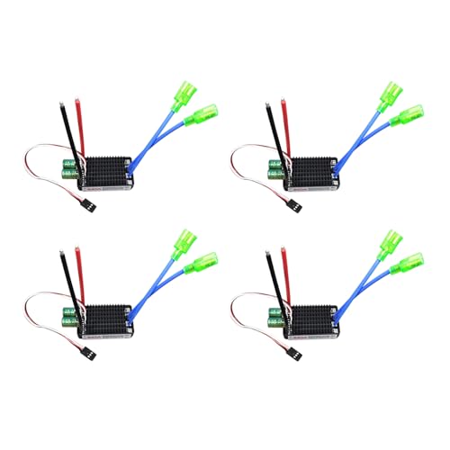MQODLFP 4X High Power 12V 24V Wasserdichter Bidirektionaler RC ESC Bürste ESC für RC Auto und Boot 640A von MQODLFP