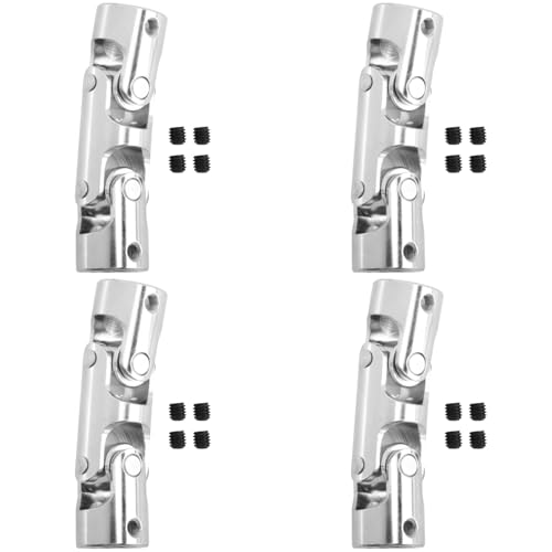 MQODLFP 4X Rc Doppel Universal Gelenk Kardan Gelenk Gimbal Kupplungen mit Schraube, 10 X 10 mm von MQODLFP
