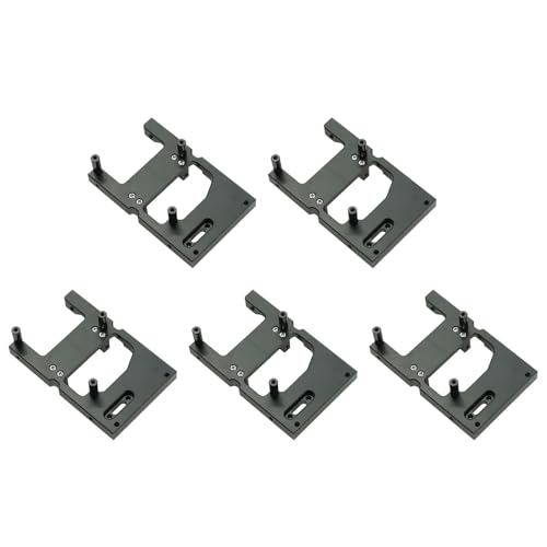 MQODLFP 5X Rc Auto Metall Lenkung Servo Warenhaus Feste Halterung für B14 B24 C14 C24 Q65 Mn D90 D99S Mn45, Schwarz von MQODLFP