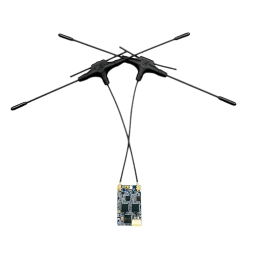 MQODLFP 900MHz 2,4GHz RX Empfänger ELRS RX Dual Band Gemini Empfänger ExpressLRS RX für RC FPV Racing Long Range Drone 80MM*2 von MQODLFP