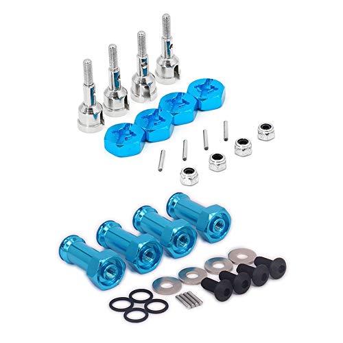 MQODLFP Aluminium 12 mm Sechskant-Nabe 24 mm Verlängerungsadapter für 1/18 A959 A949 Blau & Rad-Umrüstsatz Achse MQODLFP Aluminium 12 mm Sechskant-Nabe 24 mm Verlängerungsadapter für 1/18 A959 A949 Blau & Rad-Umrüstsatz Achse von MQODLFP