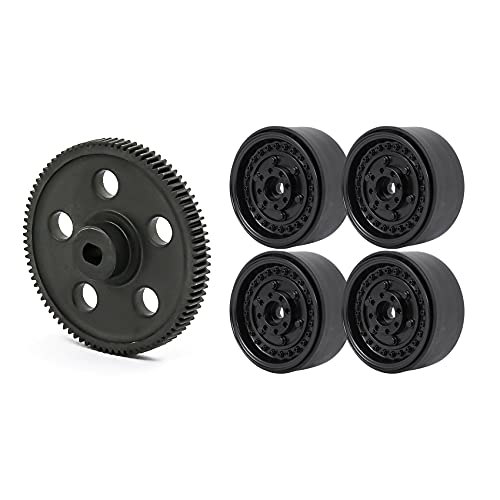 MQODLFP Metall-Stirnrad 87T für E86100 Upgrade-Teile mit 4 Stück Metall 4,8 cm Beadlock-Radfelgennabe MQODLFP Metall-Stirnrad 87T für E86100 Upgrade-Teile mit 4 Stück Metall 4,8 cm Beadlock-Radfelgennabe von MQODLFP