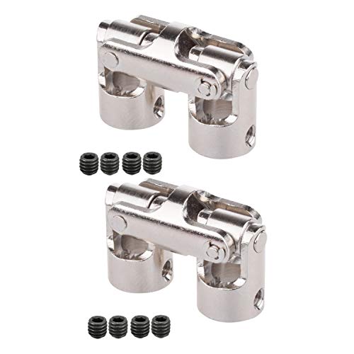 MQODLFP Rc Doppelkardangelenk-Kardangelenk-Kardangelenk-Kardankupplungen mit Schraube, 5 x 5 mm und 4 x 4 mm, 2 Stück MQODLFP Rc Doppelkardangelenk-Kardangelenk-Kardangelenk-Kardankupplungen mit Schraube, 5 x 5 mm und 4 x 4 mm, 2 Stück von MQODLFP