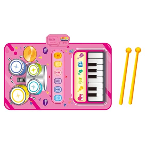 MQODLFP Rosa 2-In-1-Multifunktions-Elektronik-Musikdecke für Kinder Zur Förderung des Musikinteresses von MQODLFP