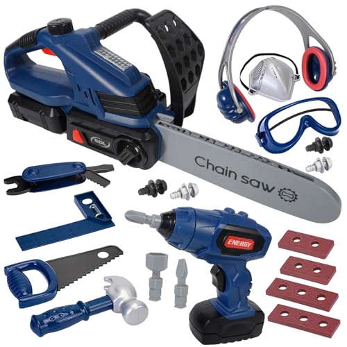 MQVXT Werkzeugkoffer Kinder,25Stk Kinder Werkzeug Spielzeug Set,Elektrische Spielzeug Bohrmaschine,Rollenspiel Spielzeug Lernspielzeug für Jungen und Mädchen ab 3 Jahren MQVXT Werkzeugkoffer Kinder,25Stk Kinder Werkzeug Spielzeug Set,Elektrische Spielzeug Bohrmaschine,Rollenspiel Spielzeug Lernspielzeug für Jungen und Mädchen ab 3 Jahren von MQVXT