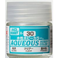MR HOBBY - GUNZE H-030 Mr Hobby -Gunze Aqueous Hobby Colors (10 ml) Clear [30 von MR. HOBBY
