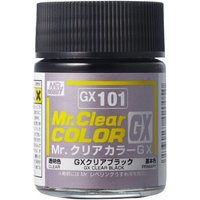 MR. HOBBY GX-101 Mr. Clear Color GX (18 ml) Clear Black von MR. HOBBY