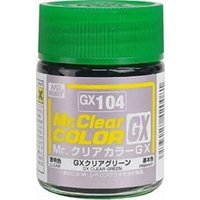 MR. HOBBY GX-104 Mr. Clear Color GX (18 ml) Clear Green von MR. HOBBY
