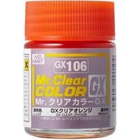MR. HOBBY GX-106 Mr. Clear Color GX (18 ml) Clear Orange von MR. HOBBY