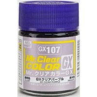MR. HOBBY GX-107 Mr. Clear Color GX (18 ml) Clear Purple von MR. HOBBY