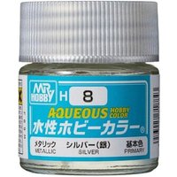 MR. HOBBY H-008 Aqueous Hobby Colors (10 ml) Silver von MR. HOBBY