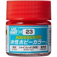 MR. HOBBY H-023 Aqueous Hobby Colors (10 ml) Shine Red von MR. HOBBY