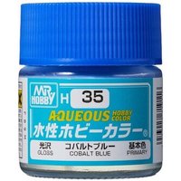 MR. HOBBY H-035 Aqueous Hobby Colors (10 ml) Cobalt Blue von MR. HOBBY