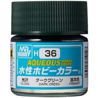 MR. HOBBY H-036 Aqueous Hobby Colors (10 ml) Dark Green von MR. HOBBY