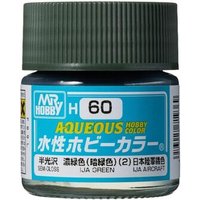 MR. HOBBY H-060 Aqueous Hobby Colors (10 ml) IJA Green von MR. HOBBY