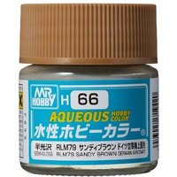 MR. HOBBY H-066 Aqueous Hobby Colors (10 ml) RLM79 Sandy Brown von MR. HOBBY