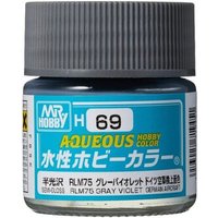 MR. HOBBY H-069 Aqueous Hobby Colors (10 ml) RLM75 Gray von MR. HOBBY