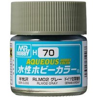 MR. HOBBY H-070 Aqueous Hobby Colors (10 ml) RLM02 Gray von MR. HOBBY