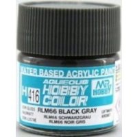 MR. HOBBY H-416 Aqueous Hobby Colors (10 ml) RLM66 Black Gray von MR. HOBBY