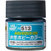 MR. HOBBY H-513 Aqueous Hobby Colors (10 ml) Dark Gray "Dunkelgrau" von MR. HOBBY