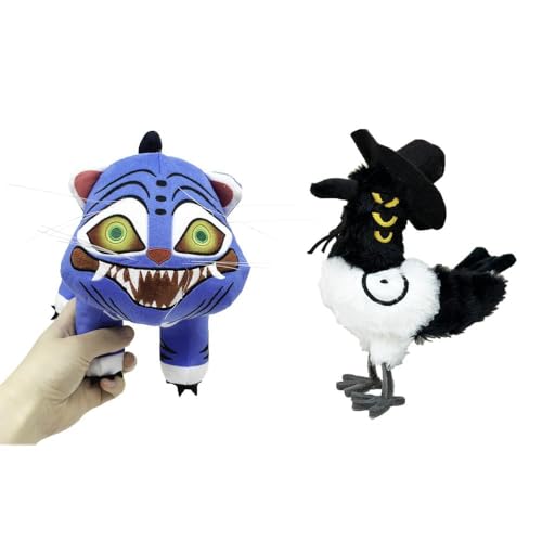 Kpop Demon Hunters Plushies Tiger Spielzeug FüR Kinder Und Erwachsene Kuscheltier PlüSchie SüßEs Geschenk FüR Kpop Fans Halloween Deko Jungen MäDchen Spielzeug PlüSchtier Sammlerartikel (2 STK) von MRGIINR