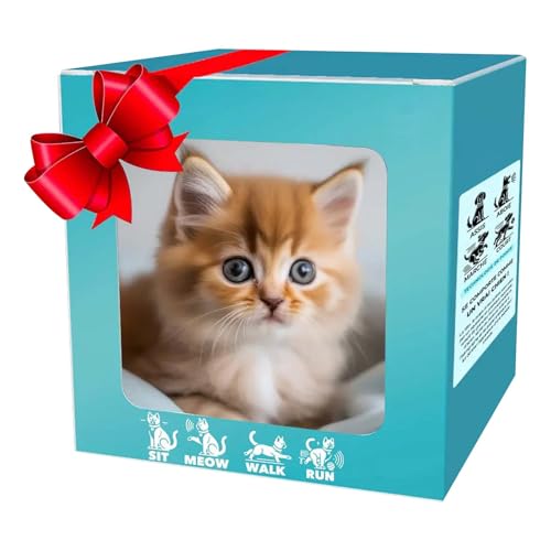 Mein Realistischer Roboterpuppy, 2025 Smart AI Robot Dog, Roboter Hunde, Die Sich Wie Echte Hunde Verhalten, AI -Roboter Hundespielzeug, Das Für Erwachsene & Kinder Gehen Und Bellen Kann (Katze B) von MRGIINR