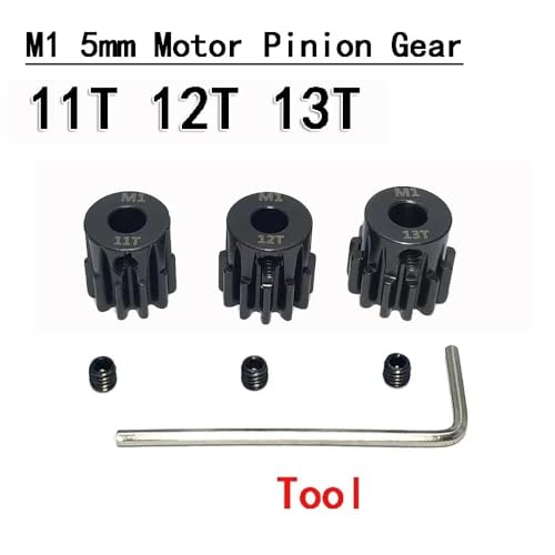 3pcs M1 5mm Ritzel Motorgetriebe 11t(11T 12T 13T) von MRHZKE
