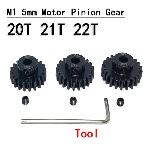 3pcs M1 5mm Ritzel Motorgetriebe 11t(20T 21T 22T) von MRHZKE