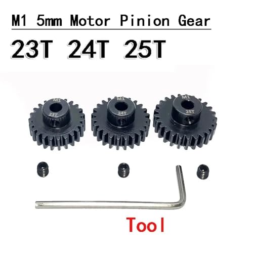 3pcs M1 5mm Ritzel Motorgetriebe 11t(23T 24T 25T) von MRHZKE