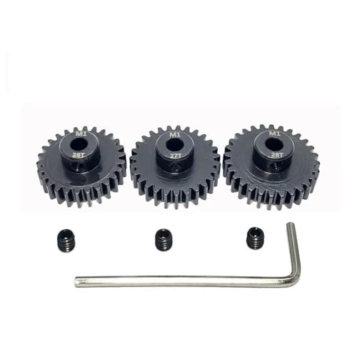 3pcs M1 5mm Ritzel Motorgetriebe 11t(26T 27T 28T) von MRHZKE