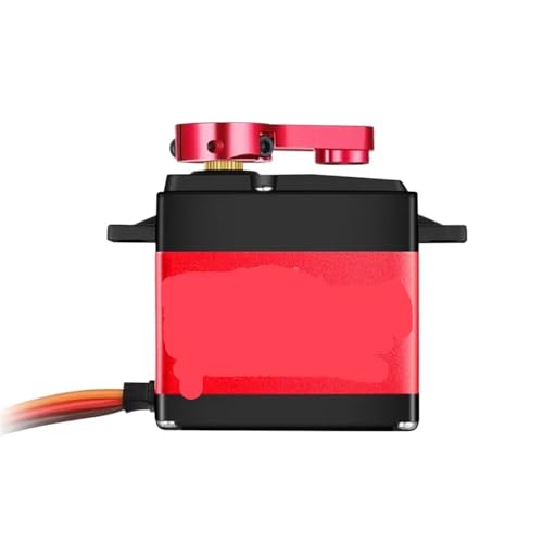MRHZKE 180 Grad Digital Servo Motor FT5320m 20 kg 7. 4 V Red Aluminium Gear Servo kompatibel mit Metallarm(RED) von MRHZKE