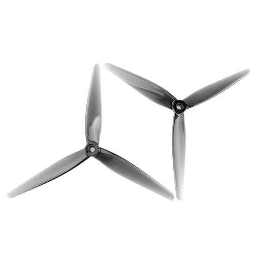 MRHZKE 3 7x4 Propeller 7040 17,8 cm Tri Prop Polykarbonat CW CCW Propeller kompatibel mit RC Drohnen DIY Racing Quadcopter (4 Stück) von MRHZKE