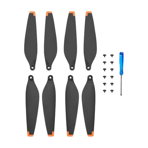 MRHZKE 8 x 16 Stück 6030 Propeller, kompatibel mit 4 Pro 3 PRO Drohnen-Ersatzrequisiten, leichtes Flügelventilator-Zubehör (8 Stück orange) von MRHZKE
