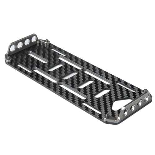 MRHZKE Kohlefaser-Montageplatte für RC Crawler im Maßstab 1:10, Upgrade-Teile, kompatibel mit verschiedenen Modellen (Titan) von MRHZKE