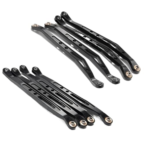 Obere untere Suspensionsverschiebungs -Verbindungsstabverknüpfung Kompatibel mit 1/10. Skala RC Crawler kompatibel mit Wraith 90018 Modell(Black 1SET) von MRHZKE