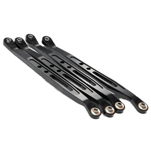 Obere untere Suspensionsverschiebungs -Verbindungsstabverknüpfung Kompatibel mit 1/10. Skala RC Crawler kompatibel mit Wraith 90018 Modell(Lower Black) von MRHZKE