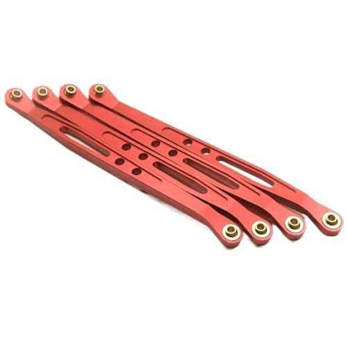 Obere untere Suspensionsverschiebungs -Verbindungsstabverknüpfung Kompatibel mit 1/10. Skala RC Crawler kompatibel mit Wraith 90018 Modell(Lower RED) von MRHZKE